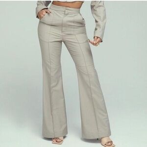 Mistress Rock NWT Mix It Up  Stone Tailored Wide Leg Trousers. S